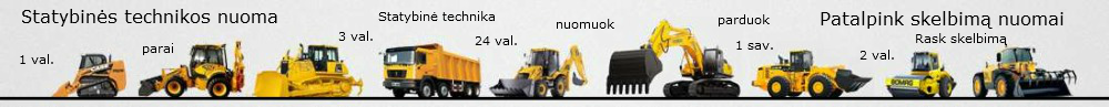 statybinės technikos nuoma